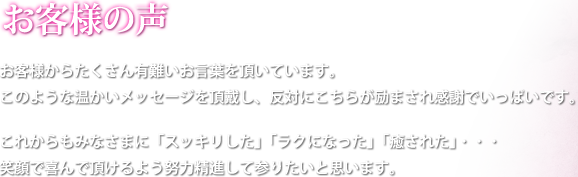 お客様の声